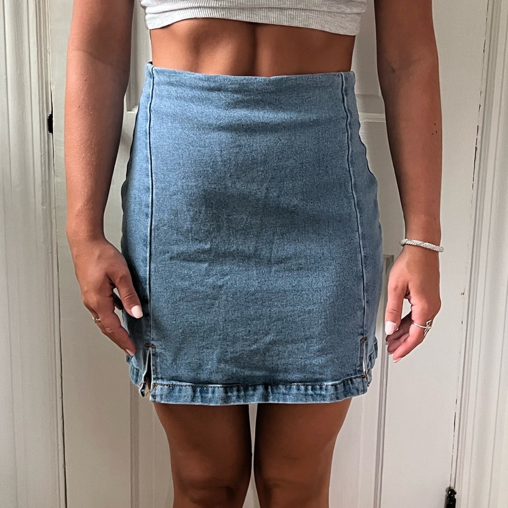 Brandy Melville Denim Cara Skirt